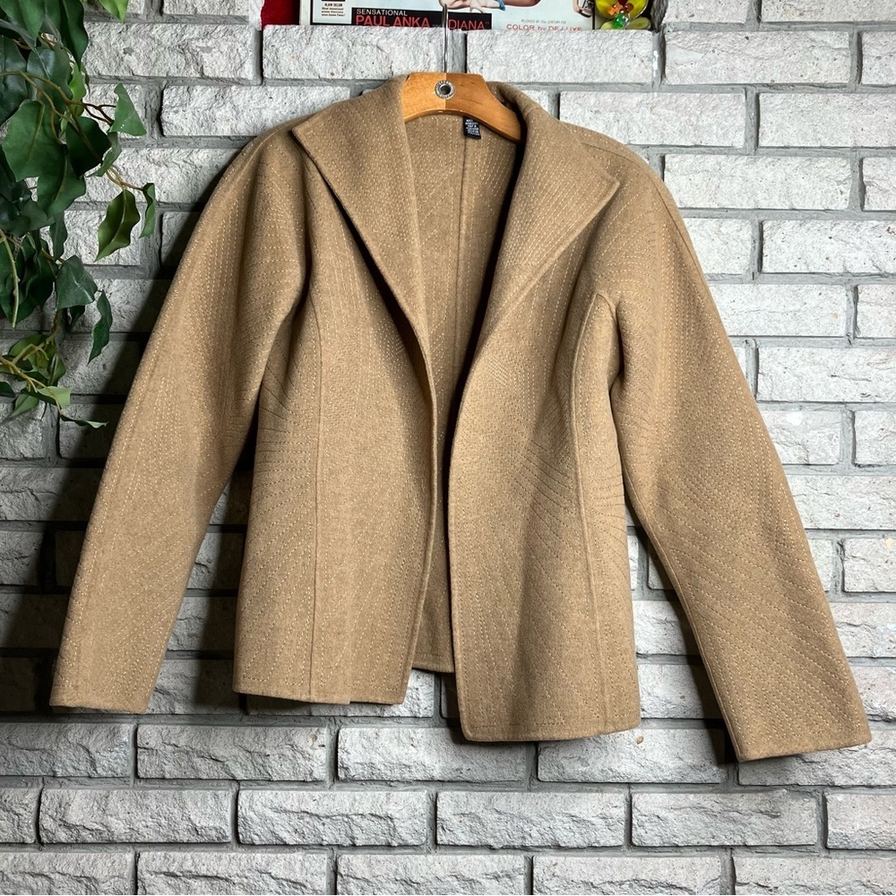 100% Wool Open Front Jacket